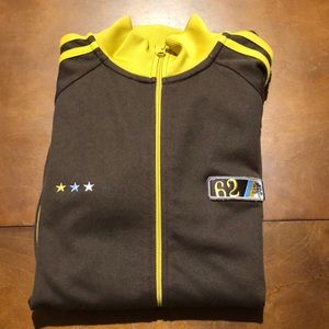 Brown and Gold Zip Up Jacket